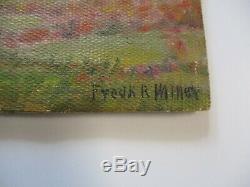 Small Gem Oil Painting Frederick Miner Antique Early Old California Landscape