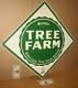 Tree Farm Diamond Shaped Wooden 30.5 X 30.5 Big & Old & Vintage & Original