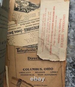 Telephone Directory Book April 1910 Central Union Bell Used Falling Old Antique