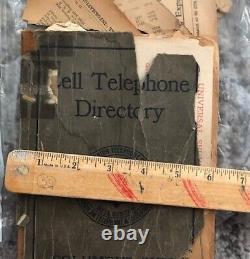 Telephone Directory Book April 1910 Central Union Bell Used Falling Old Antique