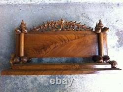 Thai Old Vintage Luxury Wood Classic Home Office Shop Sign Advertise Furniture