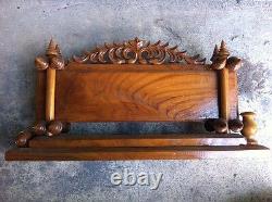 Thai Old Vintage Luxury Wood Classic Home Office Shop Sign Advertise Furniture