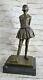 The Little Fourteen Year Old Dancer Bronze Ballerina Sculpture, Signed Degas Nr