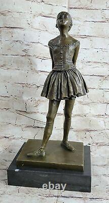 The Little Fourteen Year Old Dancer Bronze Ballerina Sculpture, Signed Degas NR