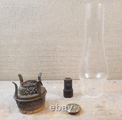 Tin miniature oil lamp The Home Lamp center draft