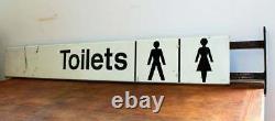 Toilets metal sign railway advertising mancave garage old vintage antique decor