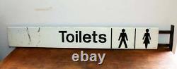 Toilets metal sign railway advertising mancave garage old vintage antique decor