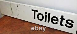 Toilets metal sign railway advertising mancave garage old vintage antique decor