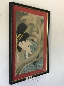 Tsukioka Yoshitoshi Japanese Woodblock Print Old Vintage Modern Art Japan