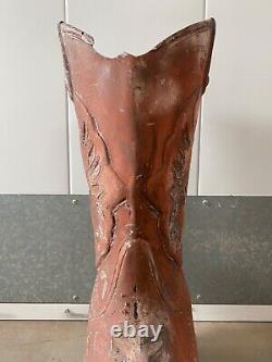 Unusual Vintage Old Huge Big Cowboy Boot Western Store Display Sign, WOW