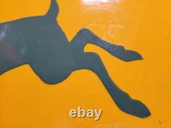 VINTAGE JOHN DEERE PORCELAIN SIGN 30x19 OLD FARM TRACTOR EQUIPMENT SERVICE SHOP
