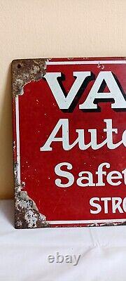 Valet Auto Strop Razor Antique Vintage Advt Tin Enamel Porcelain Sign Board Old