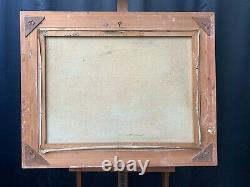 Very Large Old Vintage Oil Painting, Ornate Frame