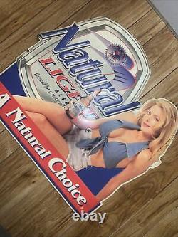 Very Old Antique Natural Light Beer Old Sign a Natural Choice V