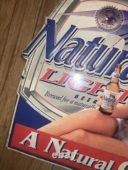 Very Old Antique Natural Light Beer Old Sign a Natural Choice V