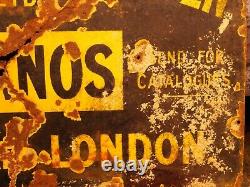 Very Old Enamel Sign Archibold Ramsden Pianos Gramophones Leeds & London Rare