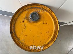 Very RARE Antique Old SHELL Petroliana Oil Drum Super Gear Lubricant, 1940s