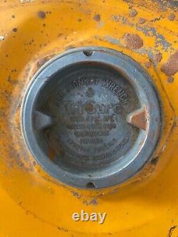 Very RARE Antique Old SHELL Petroliana Oil Drum Super Gear Lubricant, 1940s