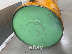 Very RARE Antique Old SHELL Petroliana Oil Drum Super Gear Lubricant, 1940s