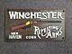 Vintage 1921 Winchester Sign Old Cast Iron Firearm Gun Ammo Advertising