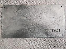 Vintage 1921 Winchester Sign Old Cast Iron Firearm Gun Ammo Advertising