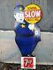 Vintage 7up Porcelain Sign Old 40 School Guard 7up Soda Beverage Cola Drink