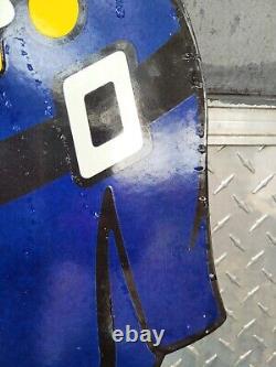Vintage 7up Porcelain Sign Old 40 School Guard 7up Soda Beverage Cola Drink