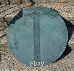 Vintage Antique DO NOT ENTER old paint Stop SIGN primitive TRAFFIC 30 WOODEN