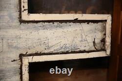 Vintage Antique Firestone Porcelain Advertising Sign Church Cross Galvanized old