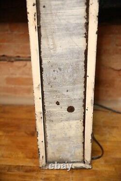 Vintage Antique Firestone Porcelain Advertising Sign Church Cross Galvanized old