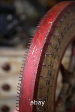Vintage Antique Gambling Wheel Wood Carnival Game Sign circus roulette 1930s old