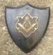 Vintage Antique Masonic Lodge Brass Wood Sign Metal Old Freemason Symbol