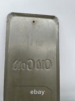 Vintage Antique Original Old Gold Tobacco Cigarette Door Push Advertising Sign