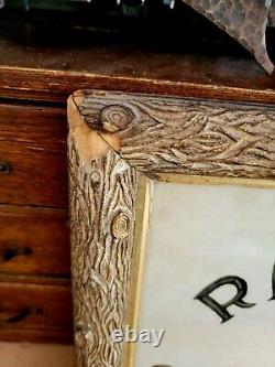 Vintage Antique Pictures & Frames Adverting Trade Sign Old