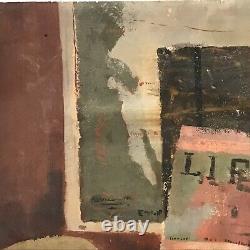 Vintage/Antique Still Life Old Table Misc Life On PosterBoard Signed Pierce