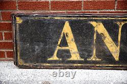 Vintage Antique Wood Trade Sign Smaltz paint general store advertising old