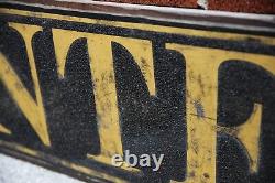 Vintage Antique Wood Trade Sign Smaltz paint general store advertising old