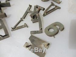 Vintage Brass Letters Salvage Antique Number Hardware Sign Job Lot Old x121
