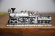 Vintage Cast Metal Train Locomotive Toy Antique Sign Mailbox Topper Old