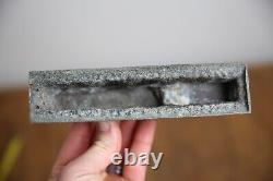 Vintage Cast Metal Train Locomotive toy antique sign mailbox topper old