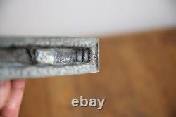 Vintage Cast Metal Train Locomotive toy antique sign mailbox topper old