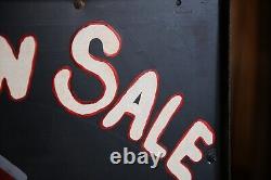 Vintage Farm Sign Red Barn Metal display tractor dairy old antique sign bracket