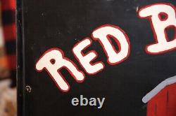 Vintage Farm Sign Red Barn Metal display tractor dairy old antique sign bracket