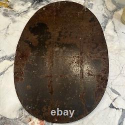 Vintage French Salt Porcelain Sign Old General Store Chimney Potash Food Grocery