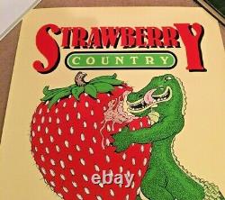 Vintage & Gorgeous 1983 Strawberry Festival Ponchatoula La. Signed Old Poster