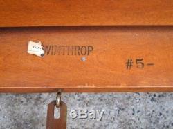 Vintage Heywood Wakefield Old Colony Maple Wing Chair Winthrop Finish Signed
