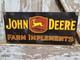 Vintage John Deere Porcelain Sign Old Farming Tractor Dealer Sales Service Store