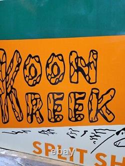 Vintage Koon Kreek Porcelain Sign Old Firearm Gun Shotgun Rifle Split Phot Ammo