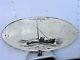 Vintage Large Steel Sign Antique Ship Salmon Troller 1933 60x28 Boat Fishing Old
