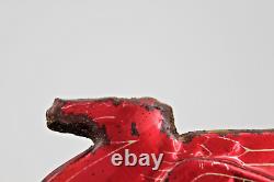 Vintage Mobil Pegasus Antique Gas Oil License Plate Topper Sign New Old Stock